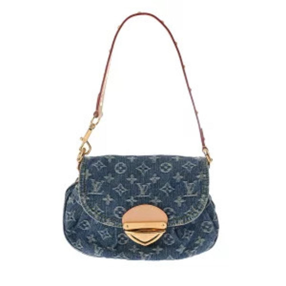 Louis Vuitton Monogram Denim Sunset LV Remix Blue Shoulder Bag